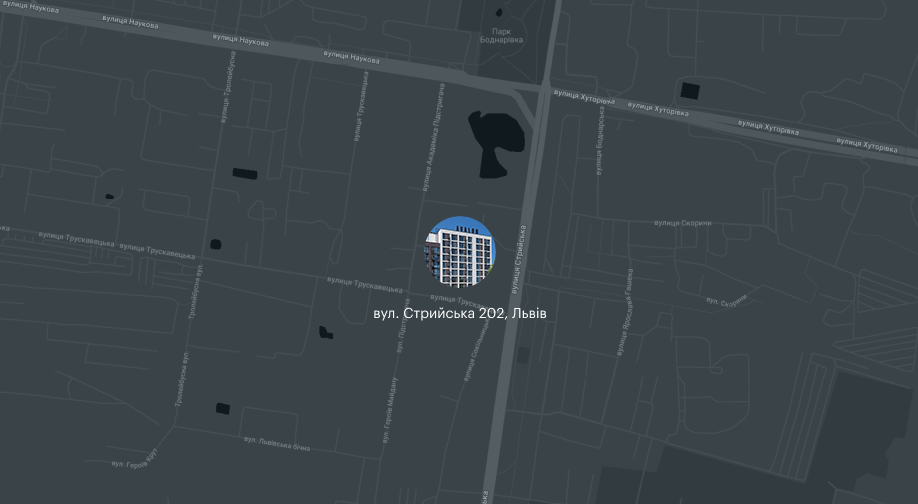 project on the map
