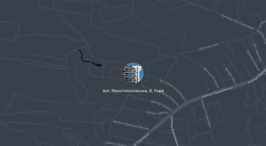 project on the map