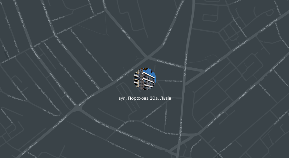 project on the map