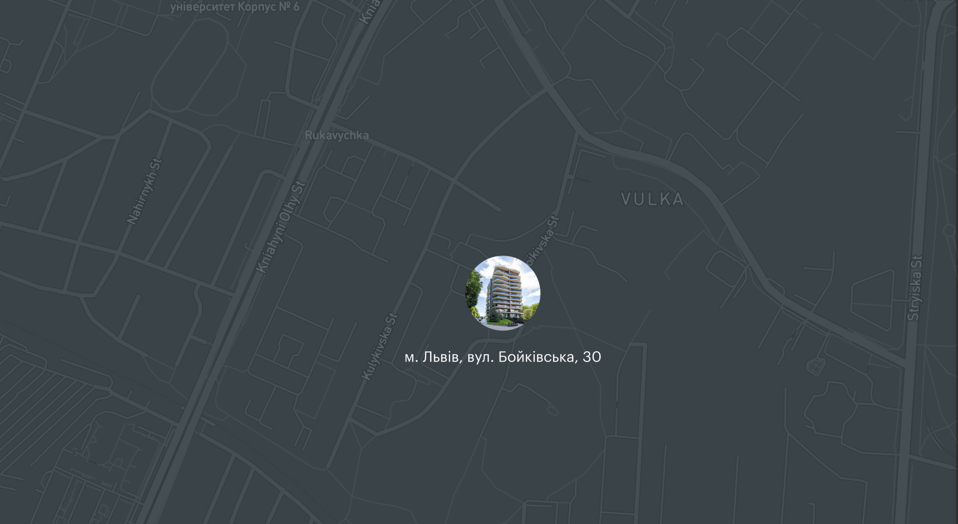 project on the map