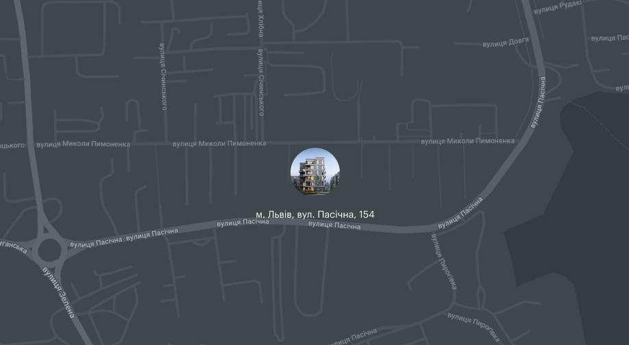 project on the map