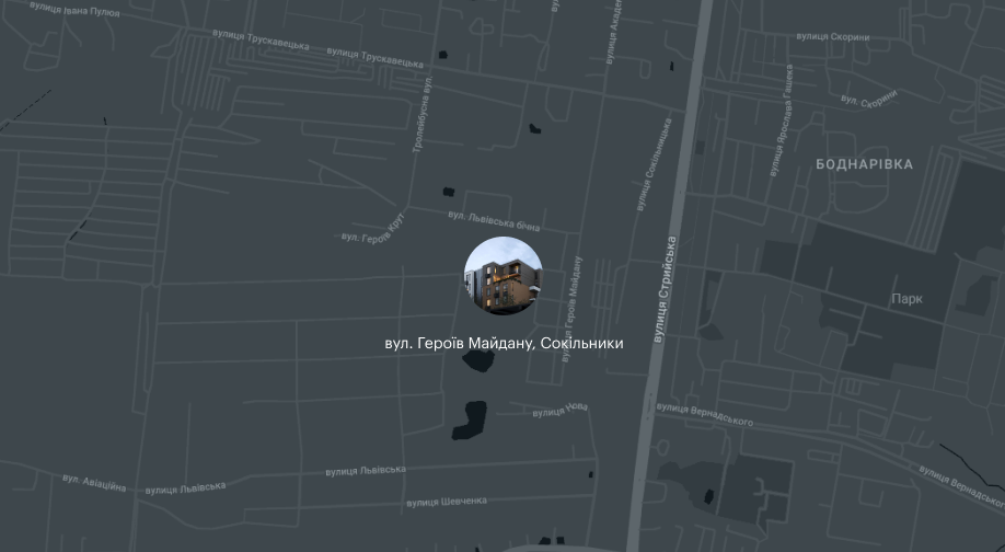project on the map