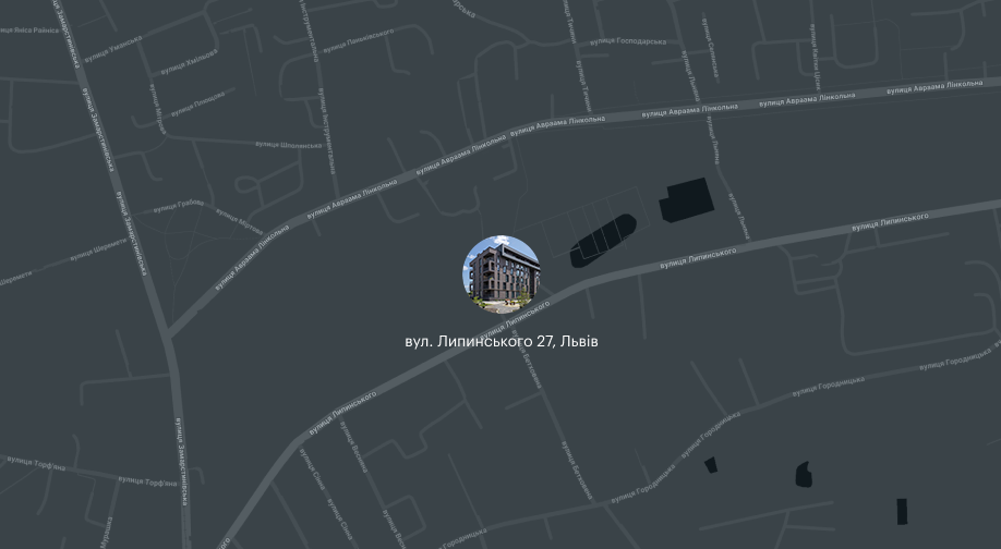 project on the map