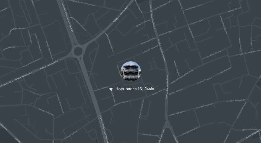 project on the map